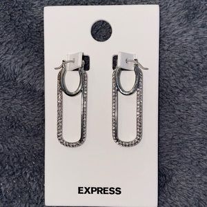 Express Silver Drop Earrings